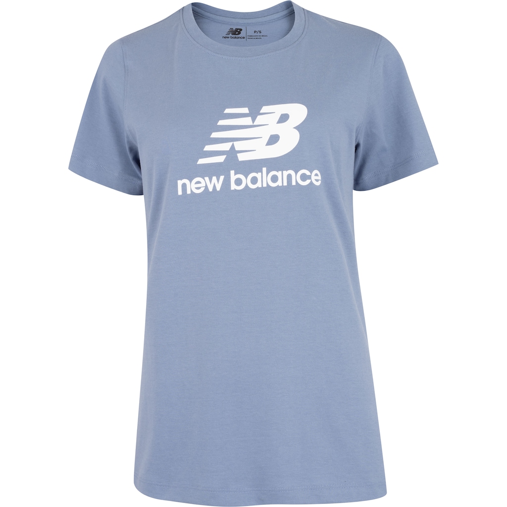 Camiseta New Balance Manga Curta Essentials Feminina