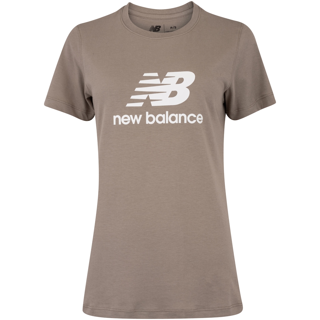 Camiseta New Balance Manga Curta Essentials Feminina
