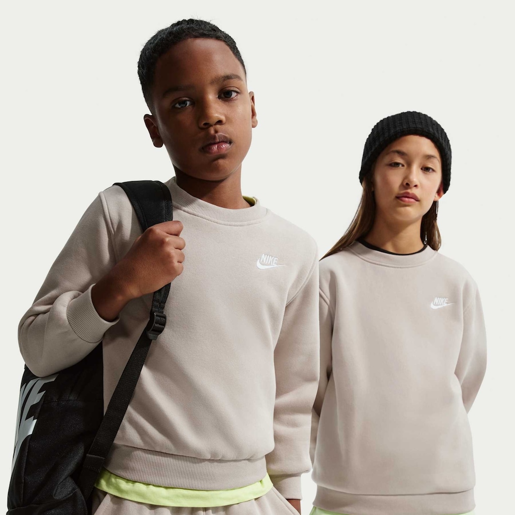 Blusão Infantil Nike Club Fleece Crew