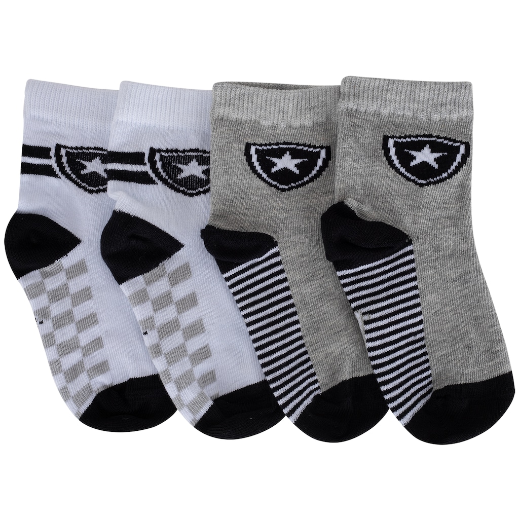 Kit de Meias do Botafogo Rikam Soquete Tamanho 21 ao 24