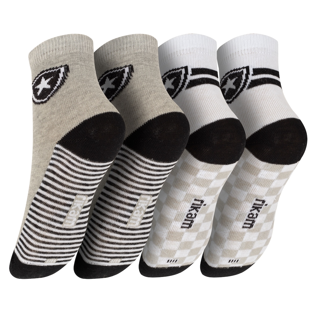 Imagem 2 do produto Kit de Meias do Botafogo Rikam Soquete Tamanho 25 ao 28