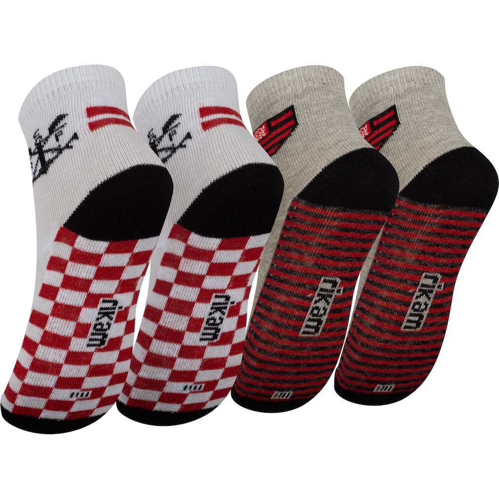 Imagem 2 do produto Kit de Meias do Flamengo Rikam Soquete Tamanho 25 ao 28