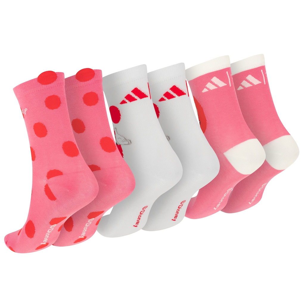 Imagem 2 do produto Kit de Meias adidas x Disney Minnie Cano Médio Infantil 3 pares