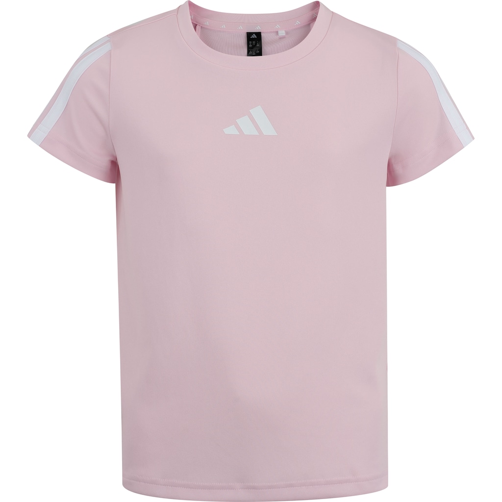 Camiseta Juvenil adidas Manga Curta 3 Stripes