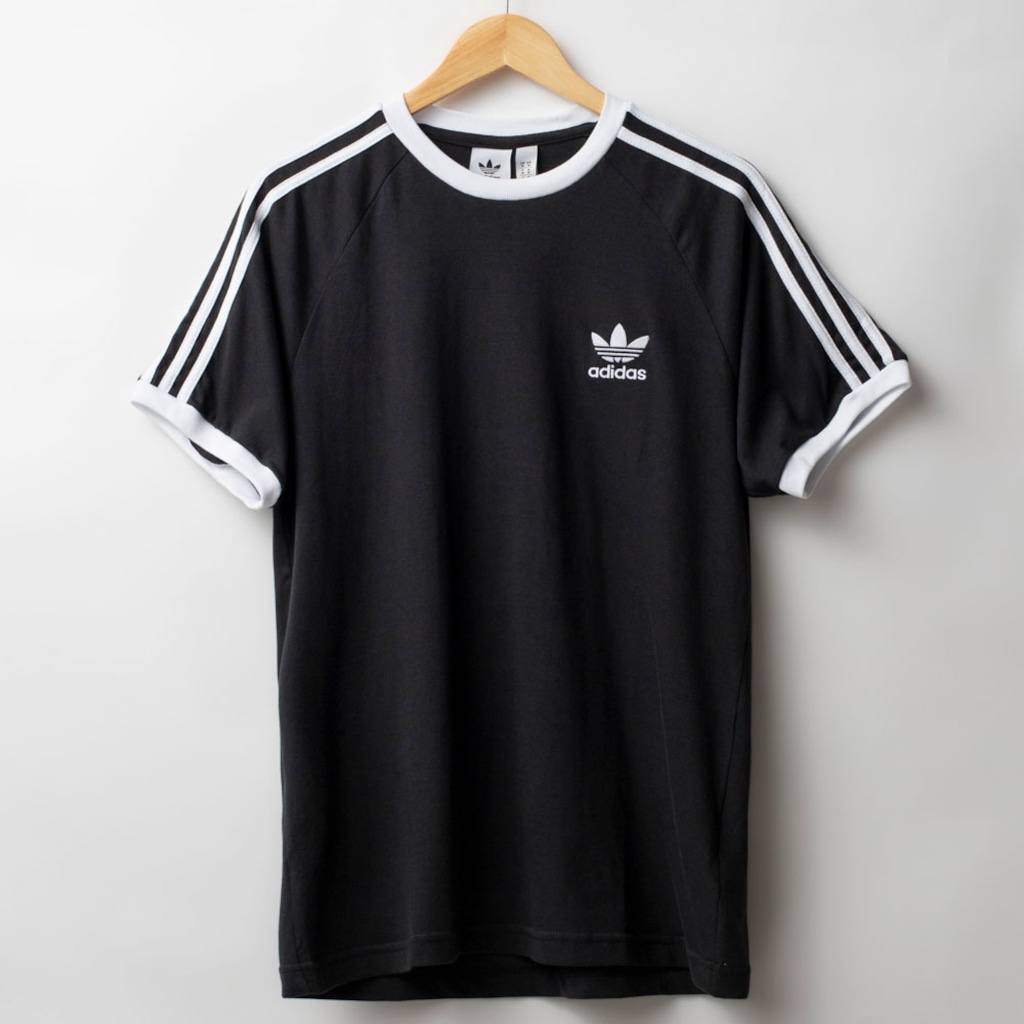 Camiseta adidas Originals Manga Curta 3 Stripes