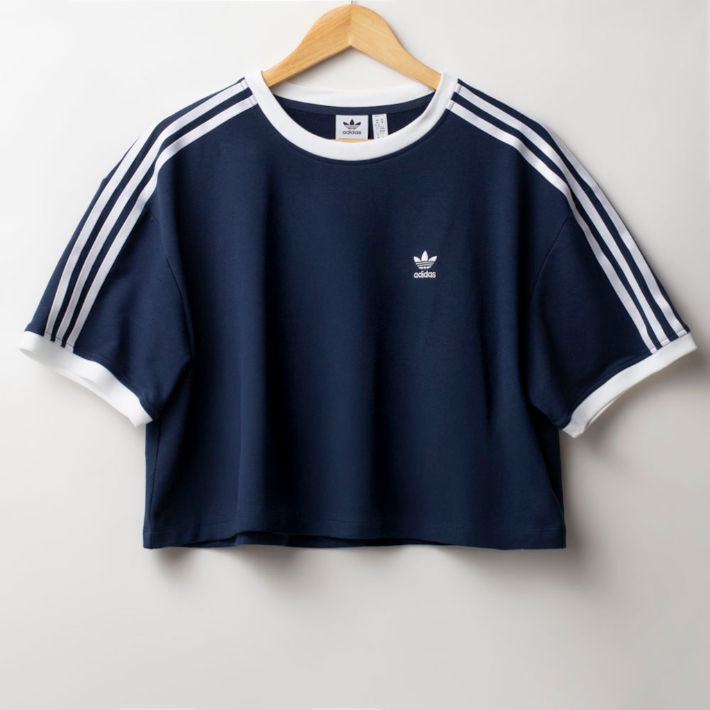 Blusa Cropped adidas Originals Loose 3S