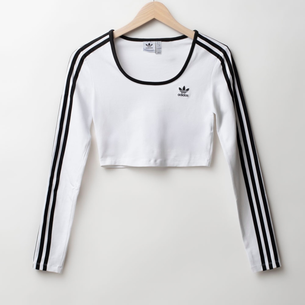 Blusa Cropped adidas Manga Longa