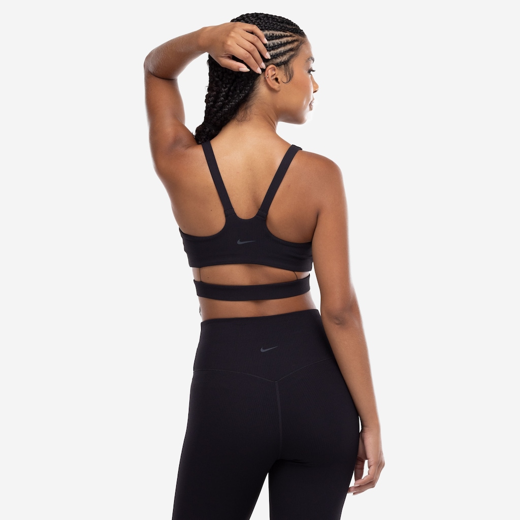 Imagem 2 do produto Top Fitness com Bojo Nike Baixa Sustentação Zenvy Rib Bra