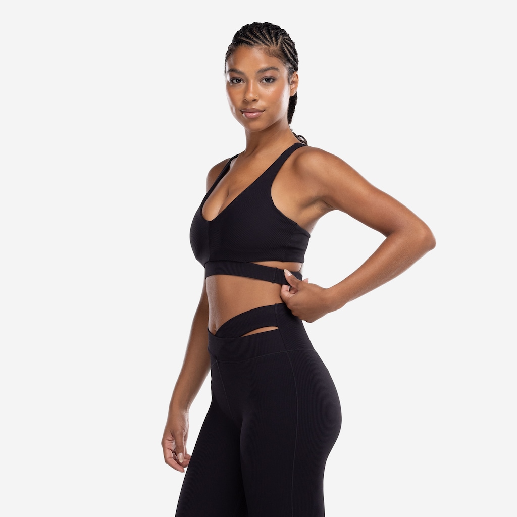 Imagem 3 do produto Top Fitness com Bojo Nike Baixa Sustentação Zenvy Rib Bra