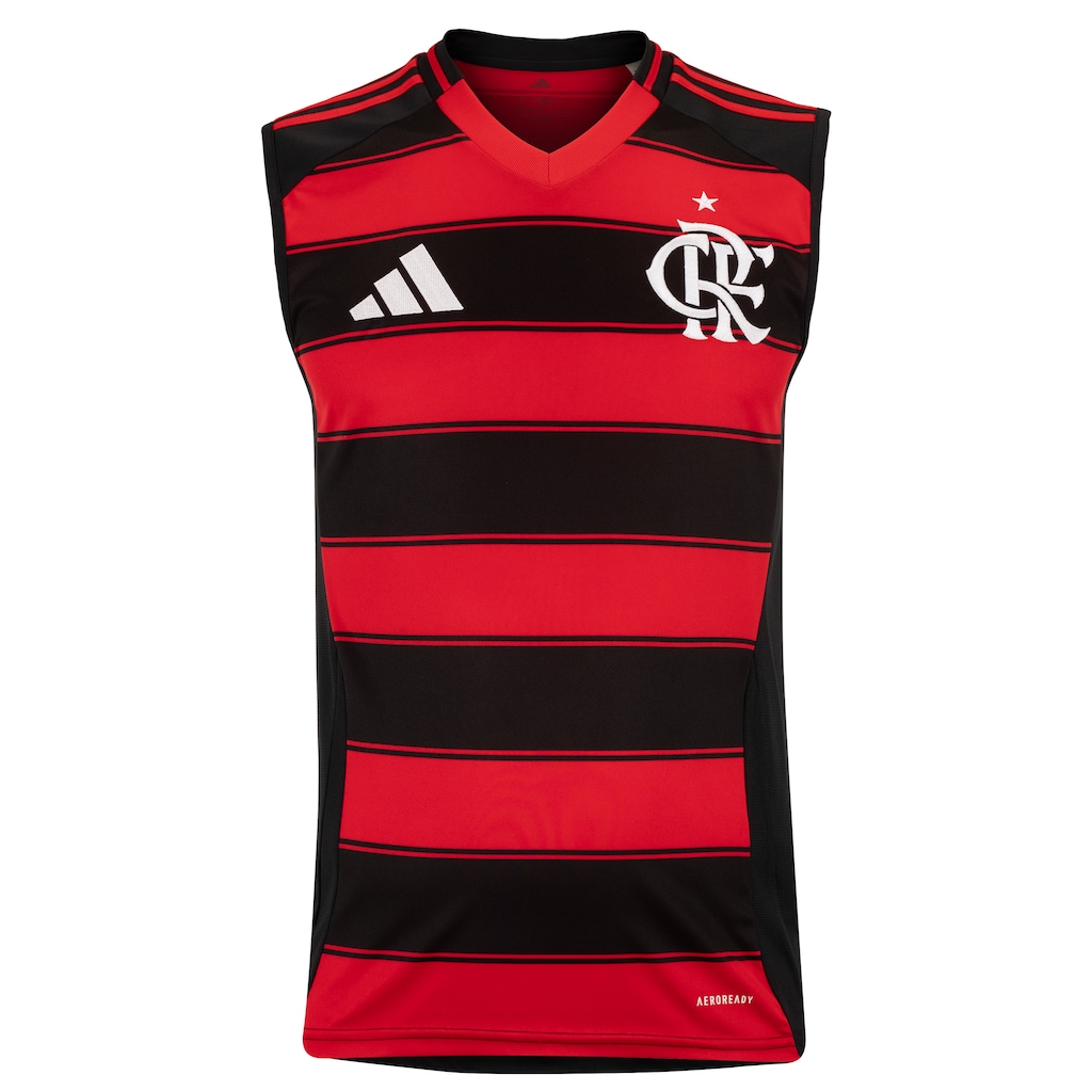 Camiseta Regata do Flamengo I 25/26 adidas Masculina - Foto 1