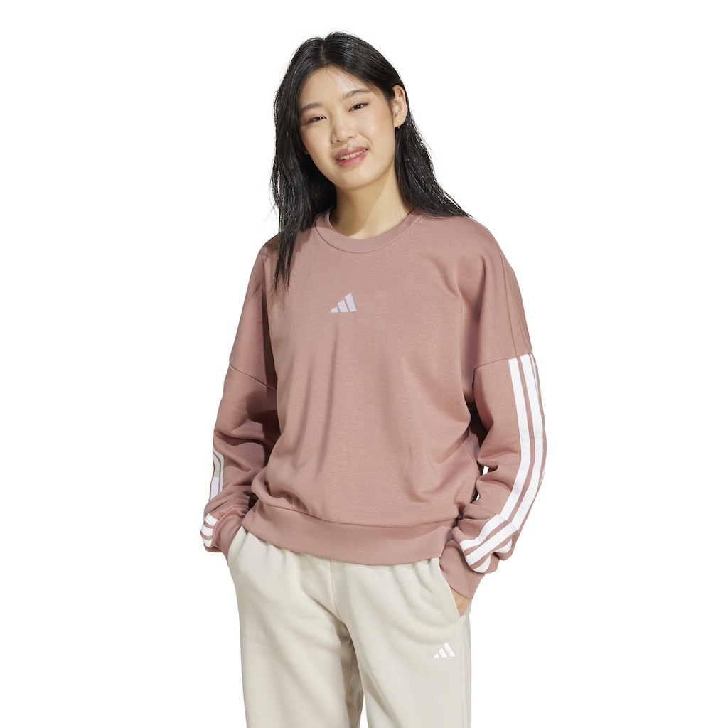 Blusa de Moletom Feminina adidas Essentials 3 Listras