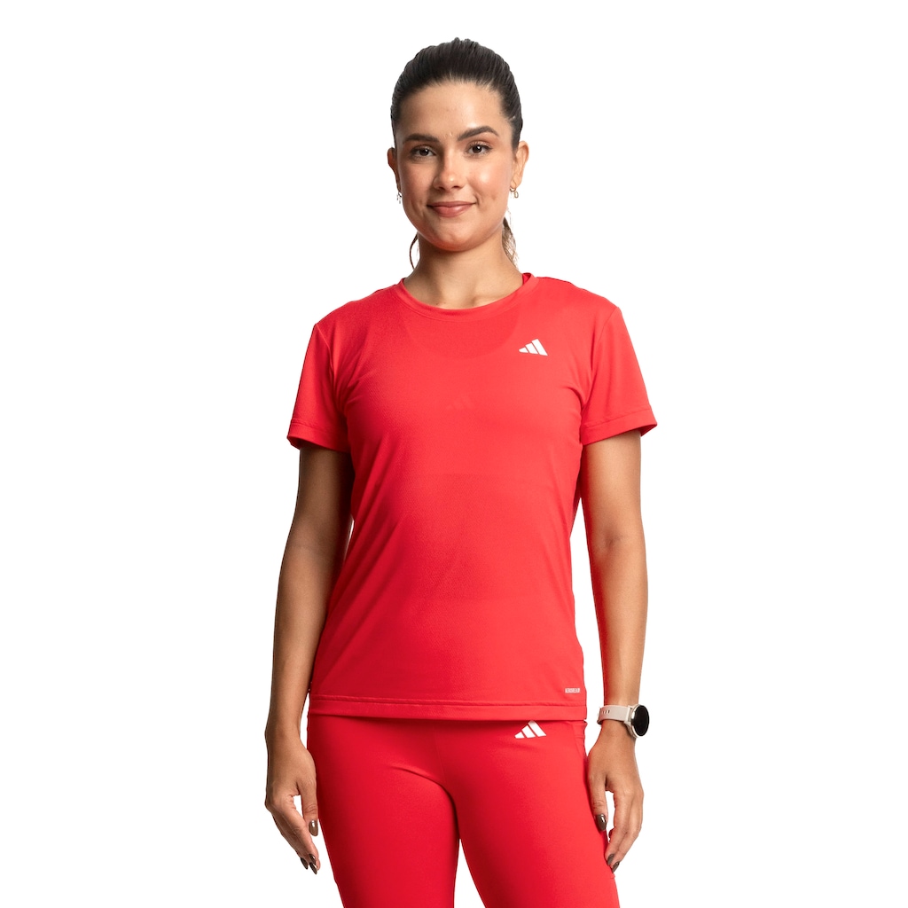 Camiseta Feminina adidas Own The Run 3 Listras