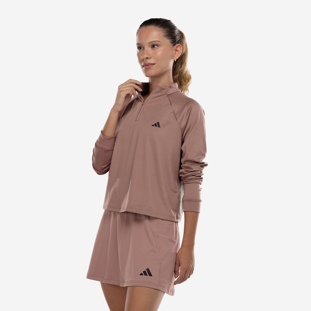 Blusa Feminina adidas Manga Longa Train Essentials Minimal Branding