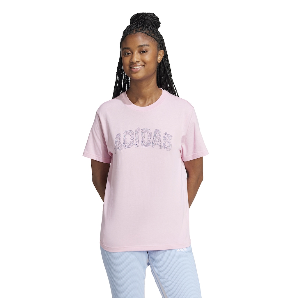 Camiseta Feminina adidas Manga Curta Gráfica
