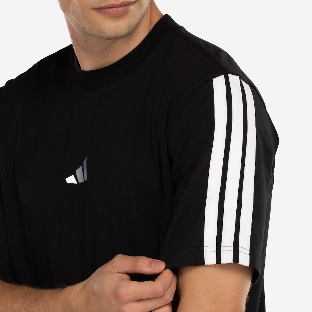 Imagem 4 do produto Camiseta Masculina adidas Manga Curta 3 Stripes