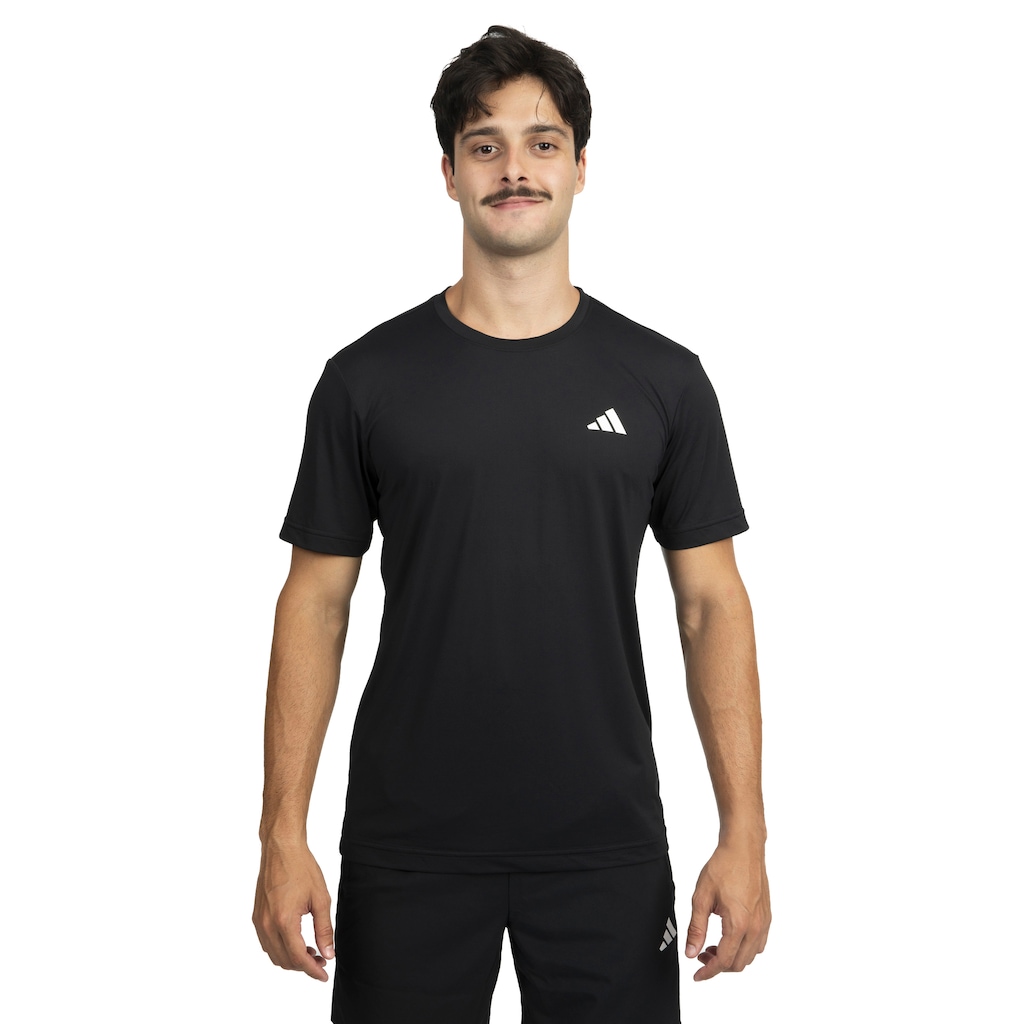 Camiseta Masculina adidas Manga Curta Own The Run 3 Listras