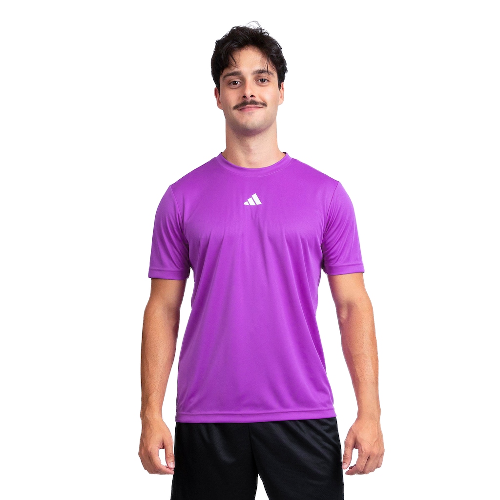 Camiseta Masculina adidas Manga Curta Treino Básica