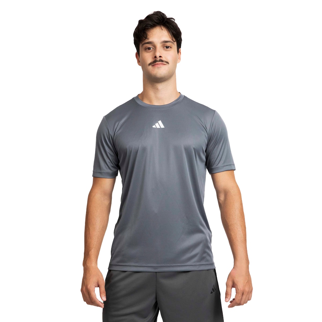 Camiseta Masculina adidas Manga Curta Treino Básica