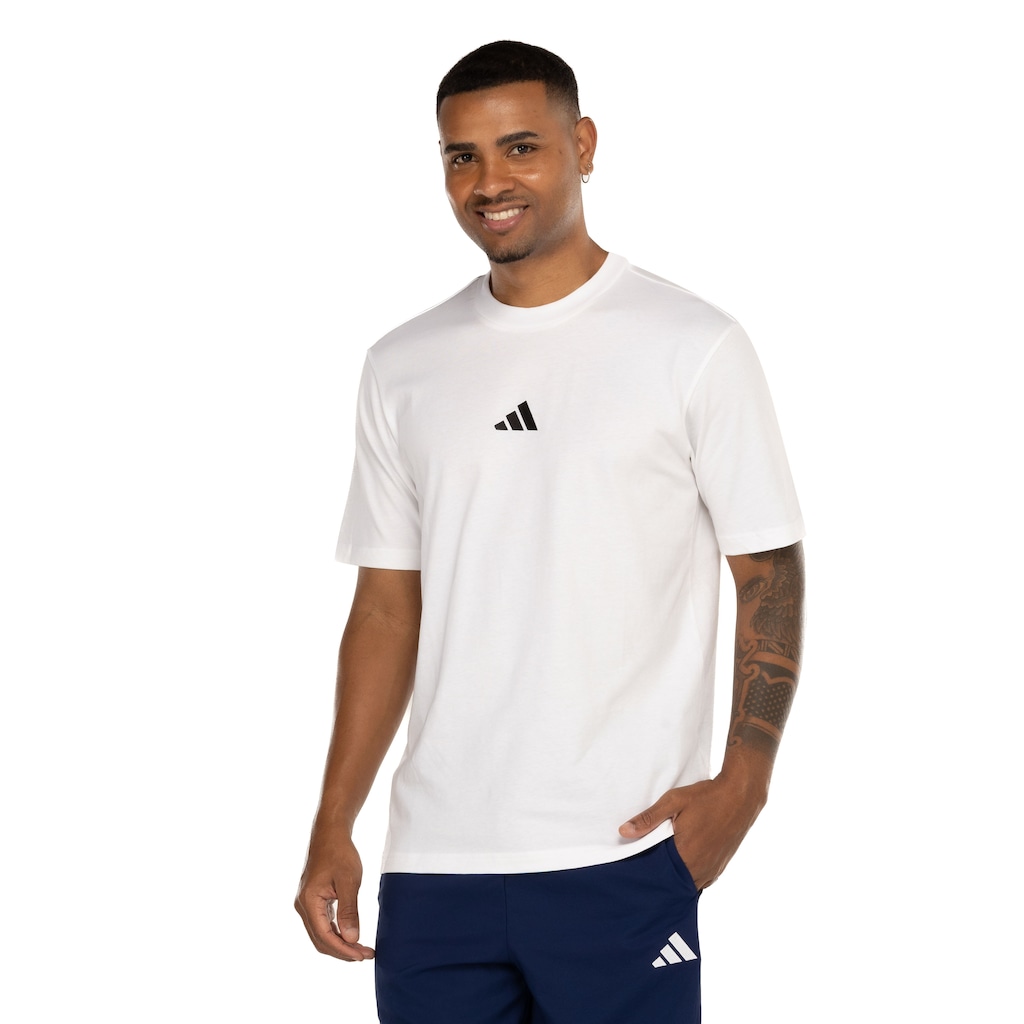 Camiseta Básica adidas Logo Pequeno - Masculina