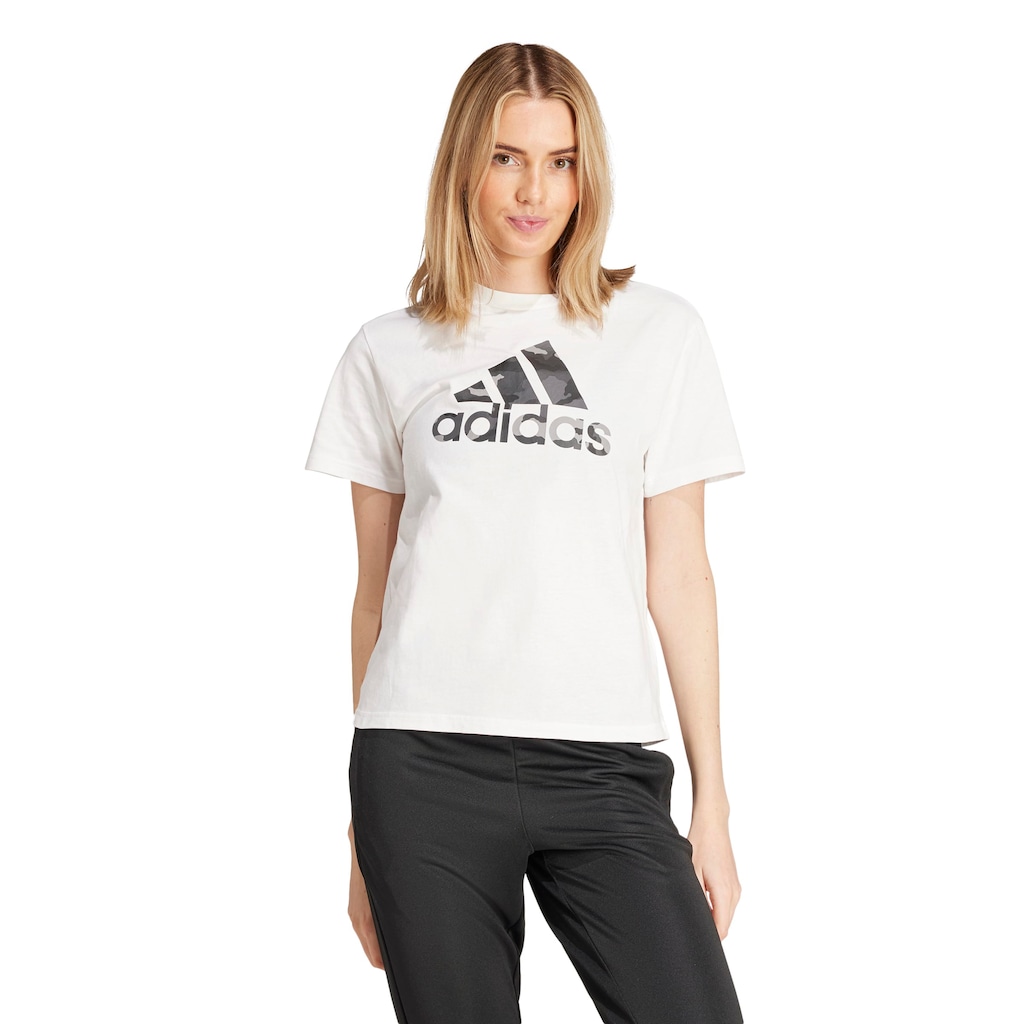 Camiseta Feminina adidas Manga Curta Graphic Camo