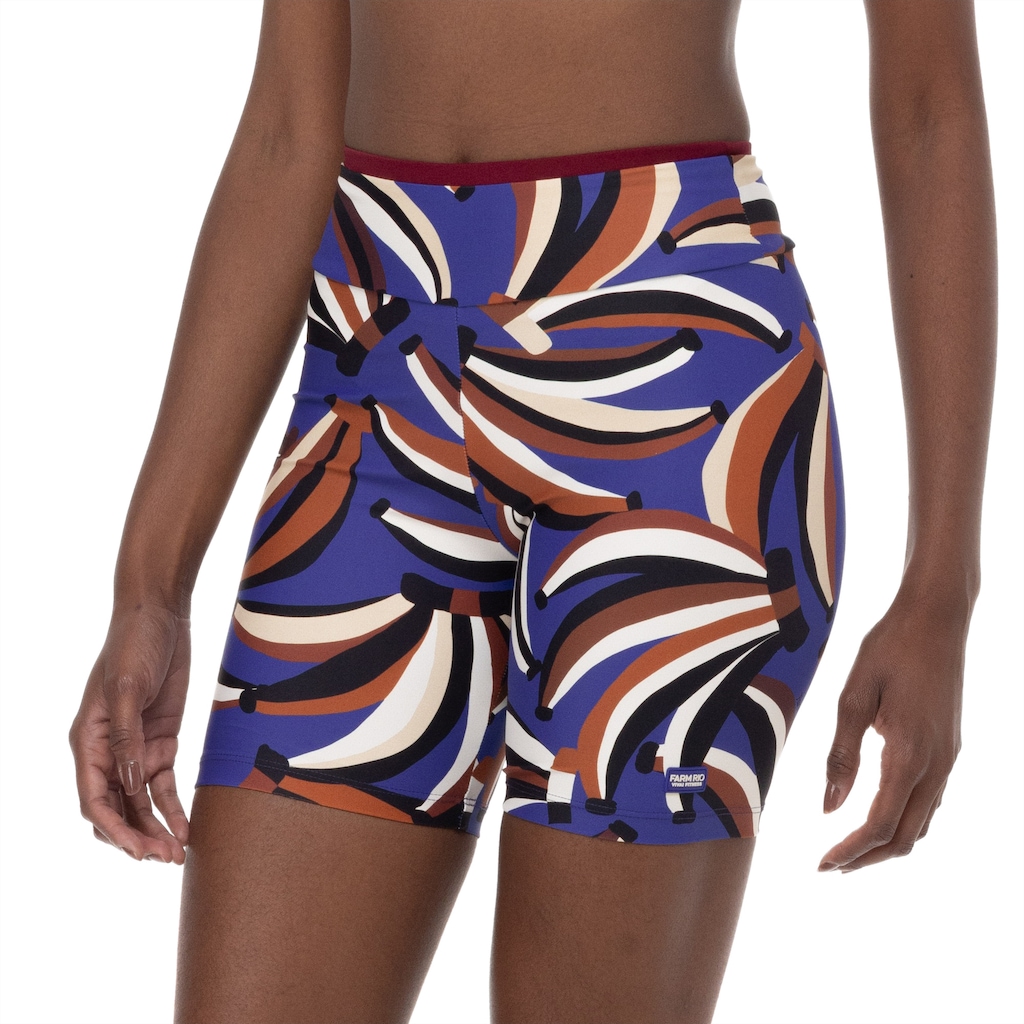 Bermuda Farm Biker Banana Inverno Cós Médio Feminina