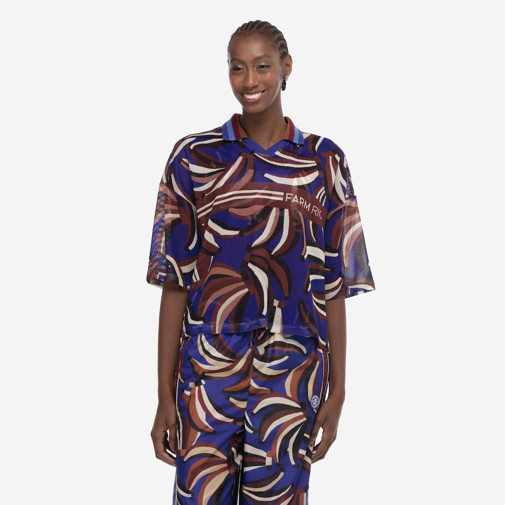 Camisa Polo Farm Banana Inverno Tela Feminina