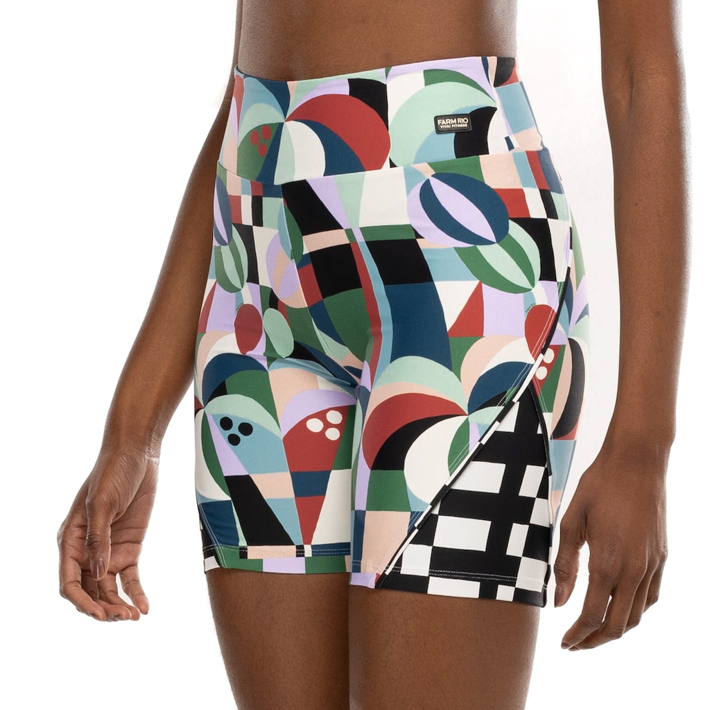 Bermuda Biker Feminina Farm Recanto Coqueiros Cós Médio