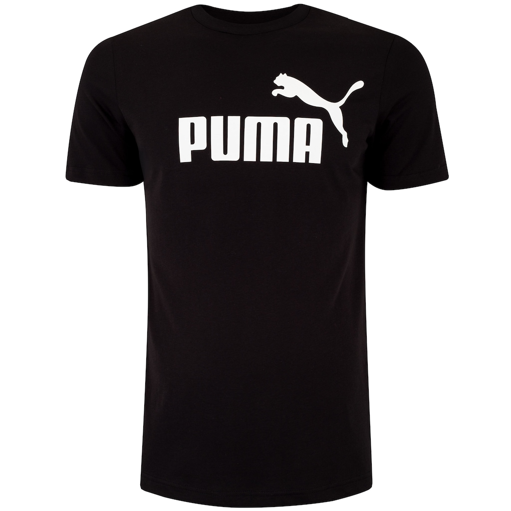 Camiseta Masculina Puma Manga Curta Essentials N01 Logo Tee