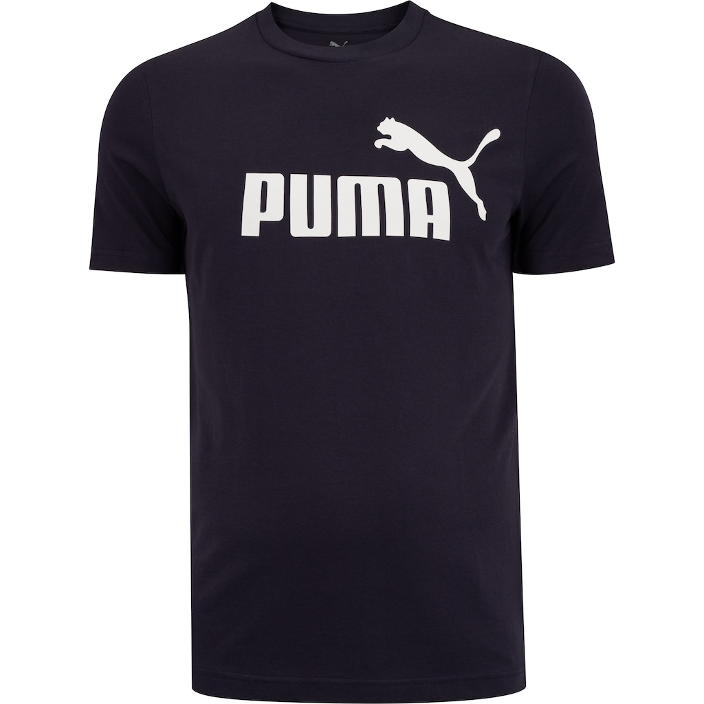 Camiseta Masculina Puma Manga Curta Essentials N01 Logo Tee