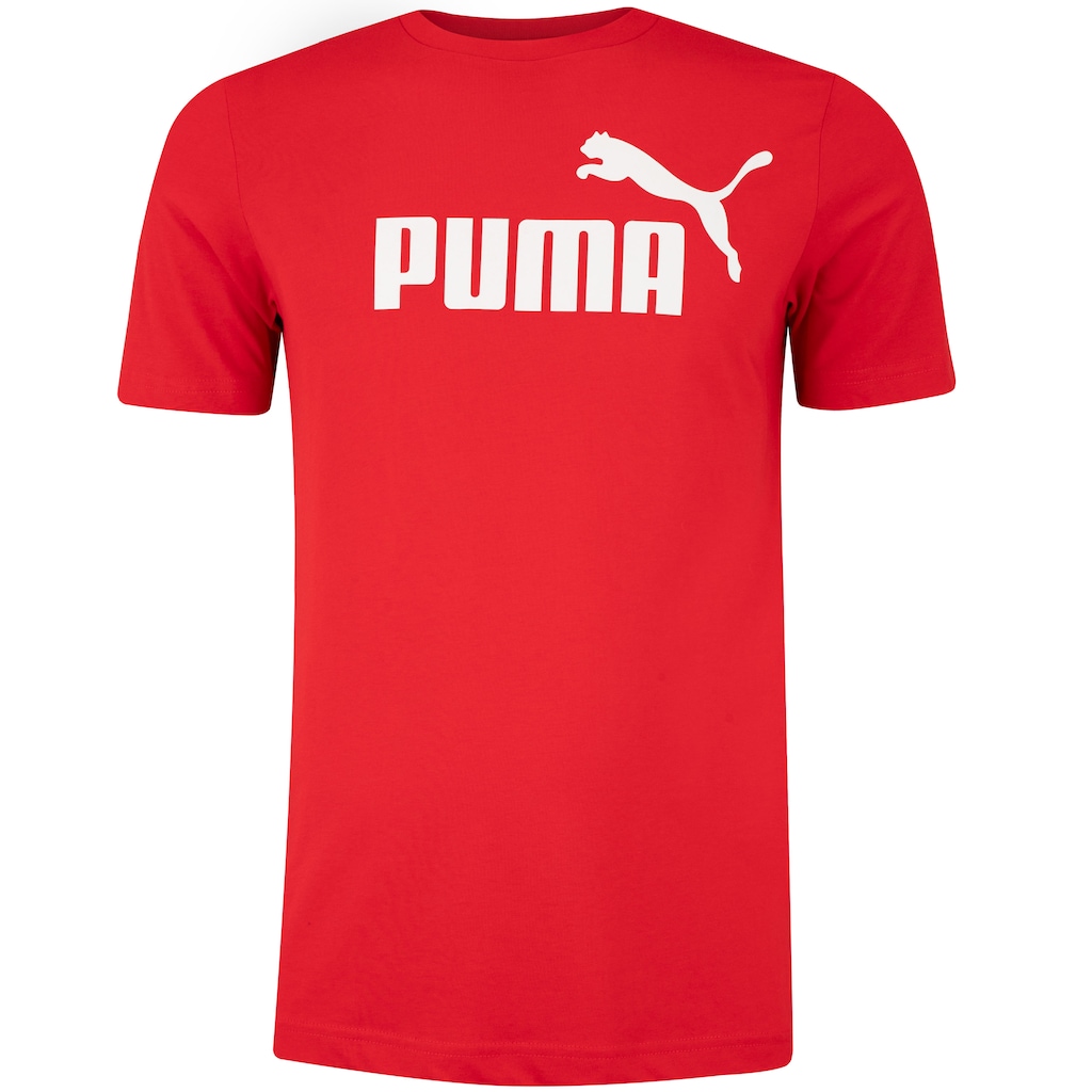 Camiseta Masculina Puma Manga Curta Essentials N01 Logo Tee