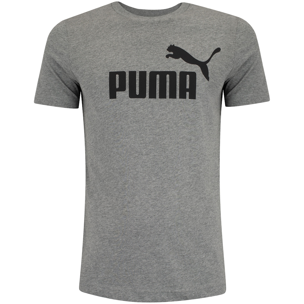 Camiseta Masculina Puma Manga Curta Essentials N01 Logo Tee