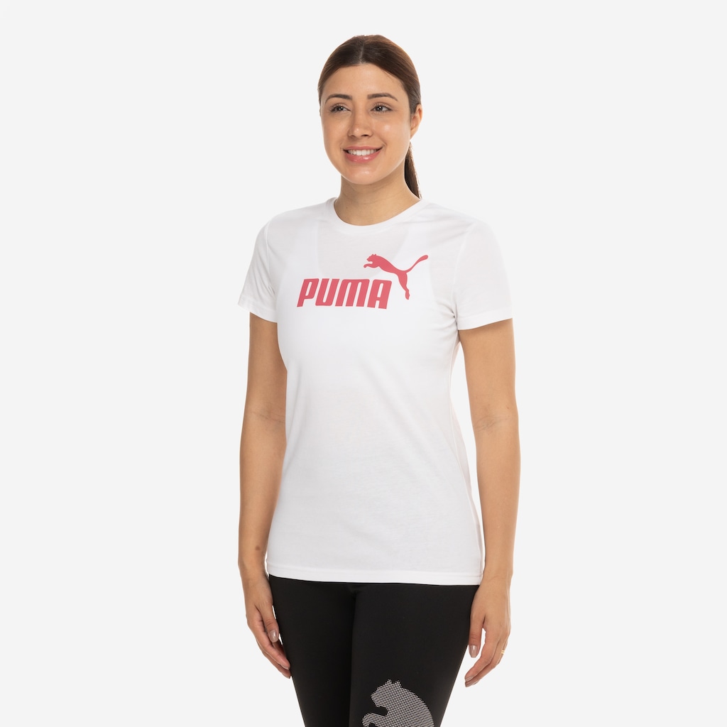 Camiseta Feminina Puma Manga Curta Essentials NO 1 Logo Tee S