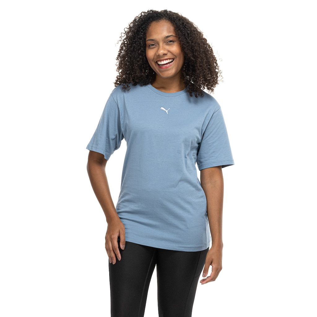 Camiseta Feminina Puma Manga Curta Ess Relaxed Tee