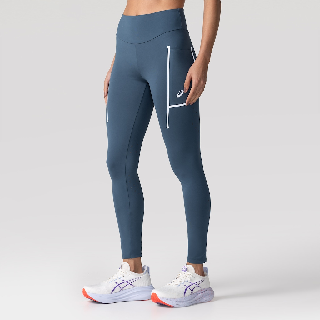 Calça ASICS Legging Yokohama Refletiva Feminina