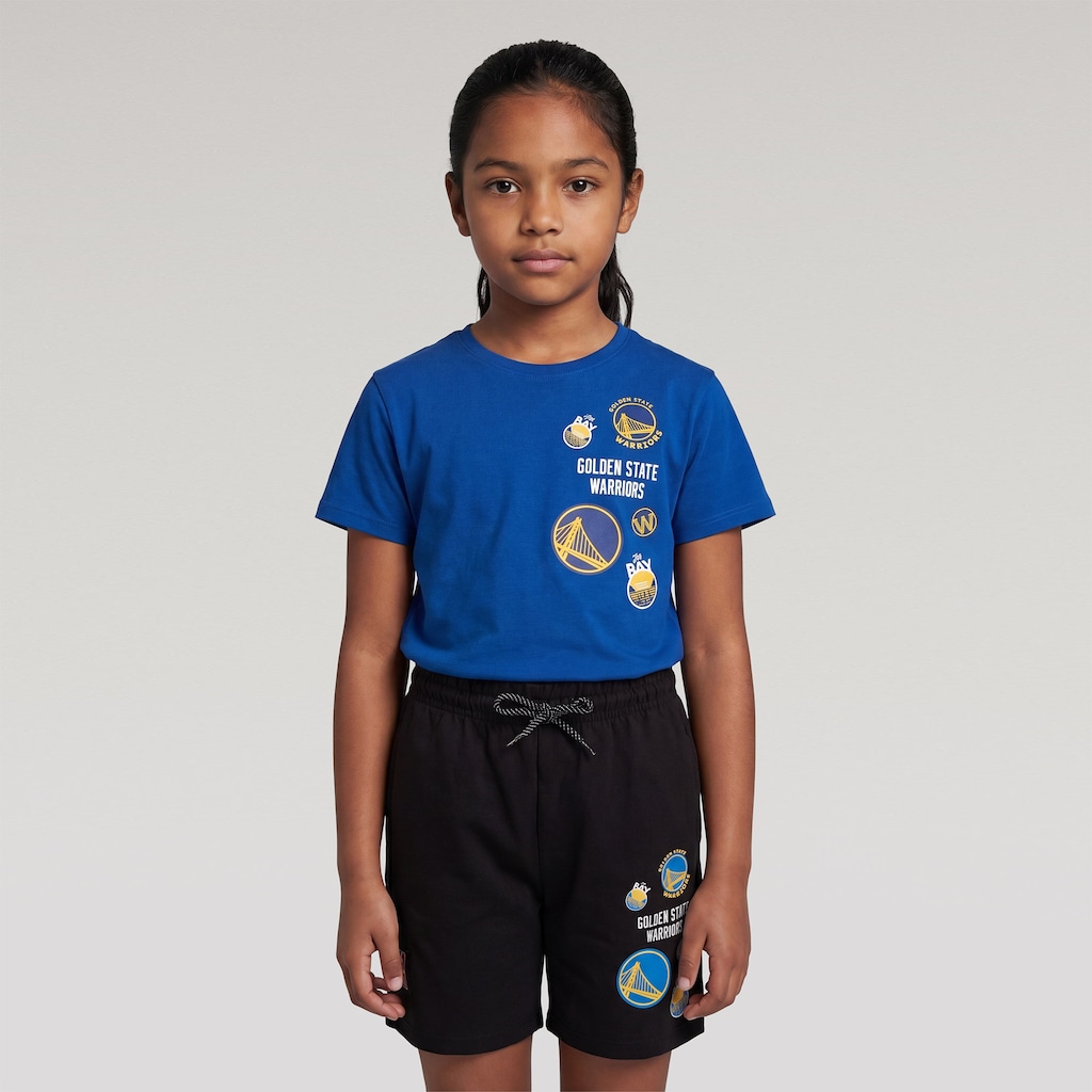Imagem 4 do produto Conjunto do Golden State Warriors NBA Juvenil N1122 e N1127 Camiseta + Bermuda