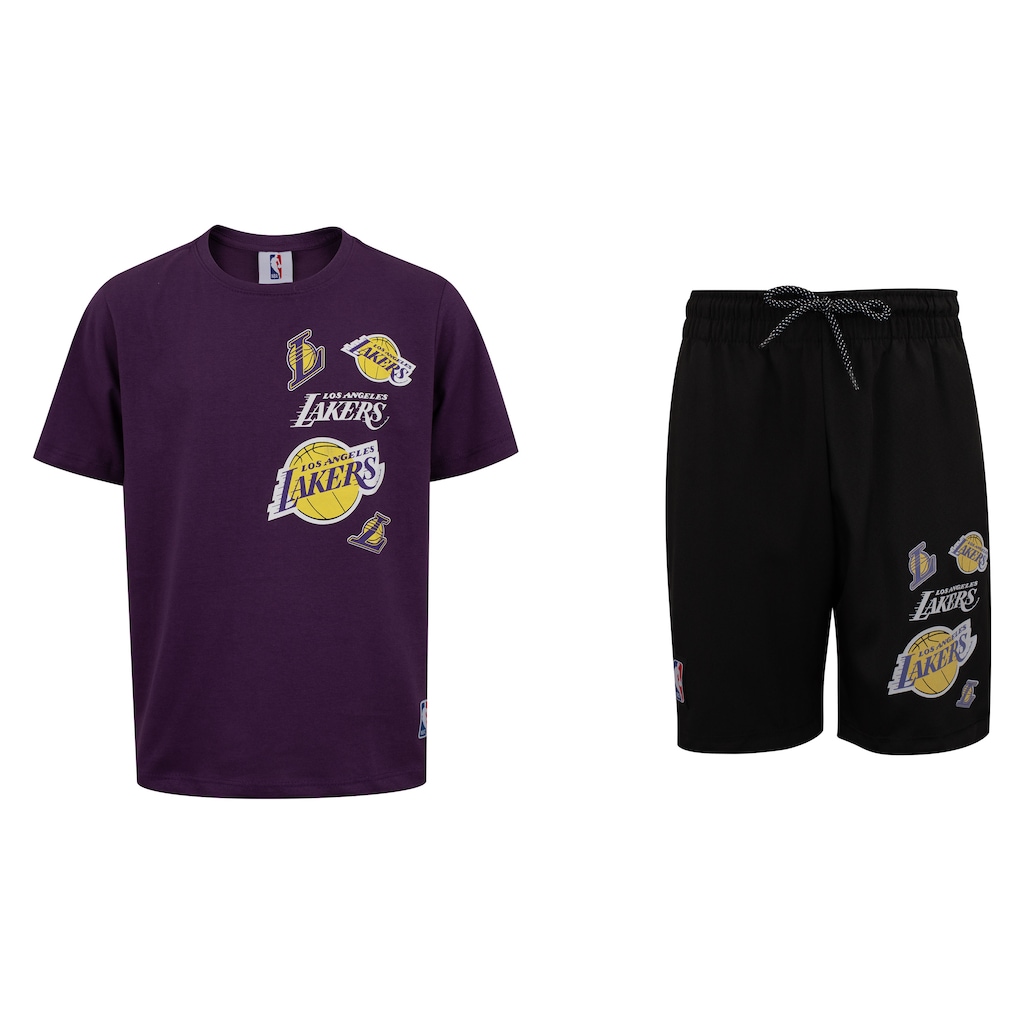 Conjunto do Los Angeles Lakers NBA Juvenil N1124 e N1129 Camiseta + Bermuda