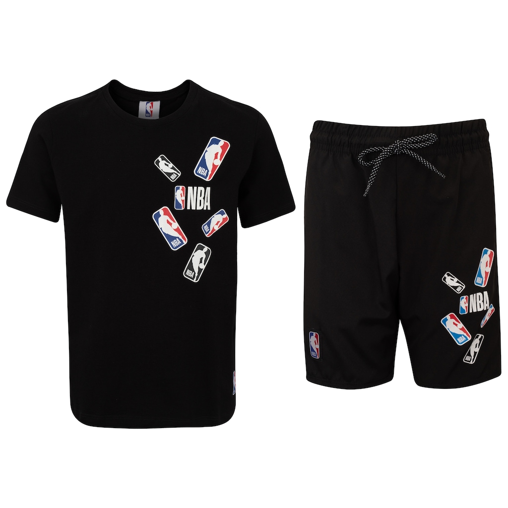 Conjunto Infantil NBA Logom Camiseta + Bermuda