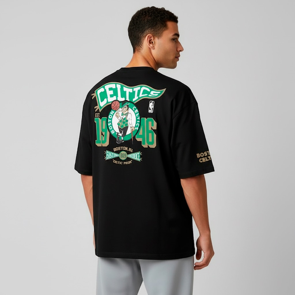 Camiseta do Boston Celtics NBA Masculina Pennant N0540 em Promoção