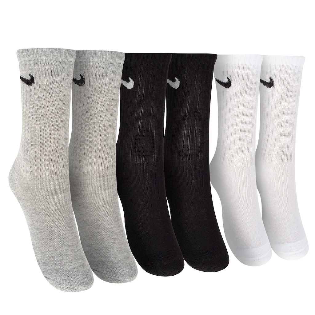 Kit 3 pares de Meias Nike Crew SP25 Cano Médio Infantil