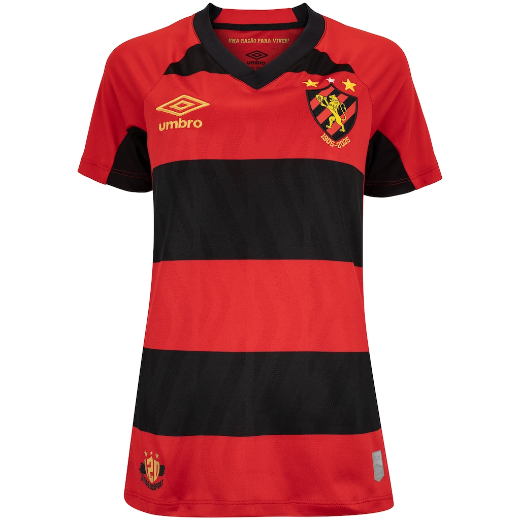 Camisa do Sport Club do Recife I 25 Umbro Feminina Torcedor