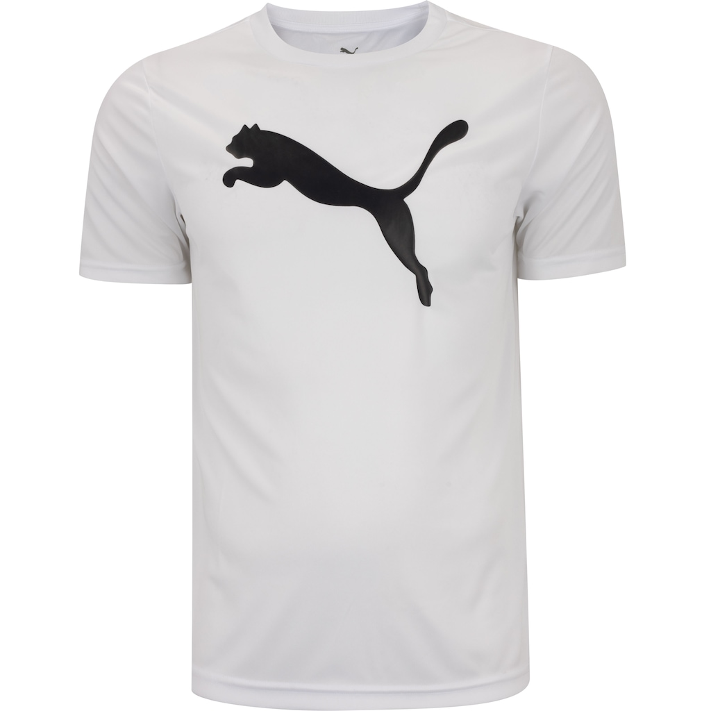 Camiseta Masculina Puma Manga Curta ESS Logo Poly