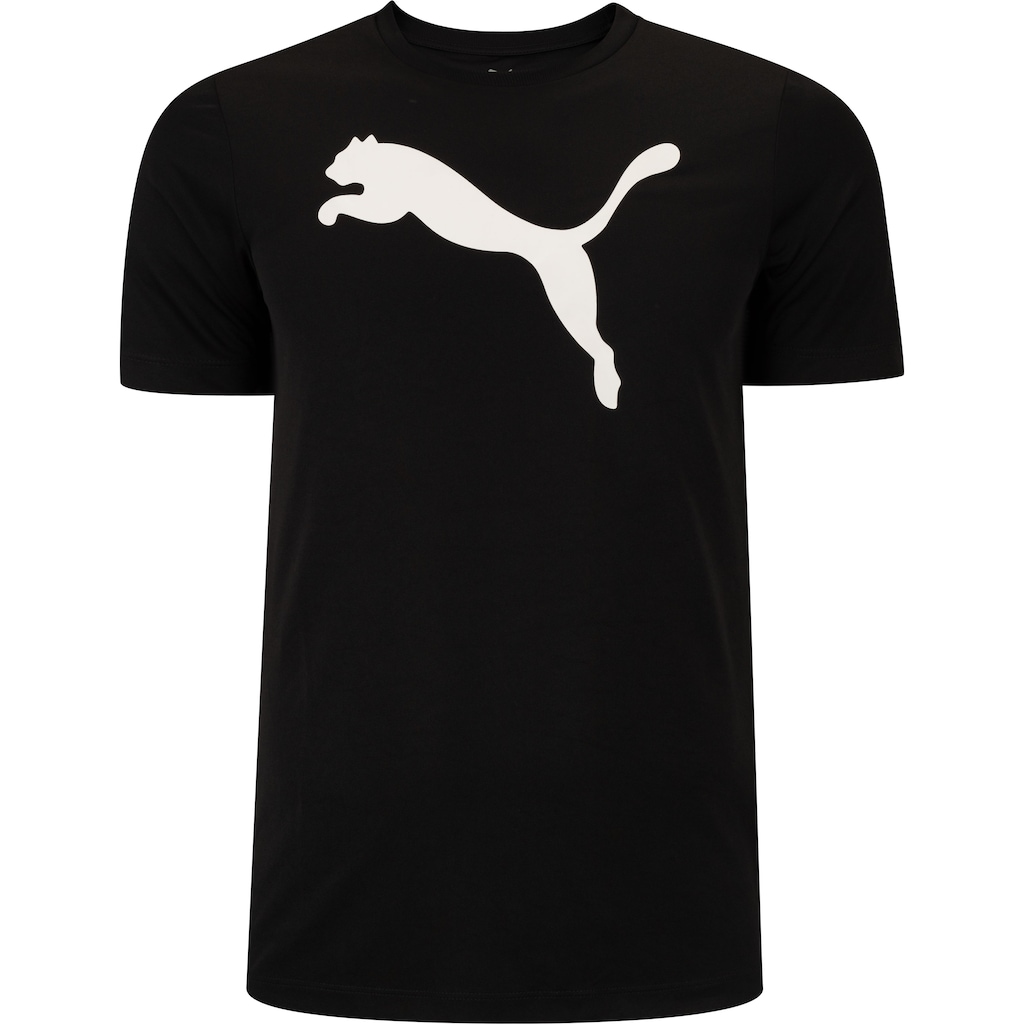 Camiseta Masculina Puma Manga Curta ESS Logo Poly