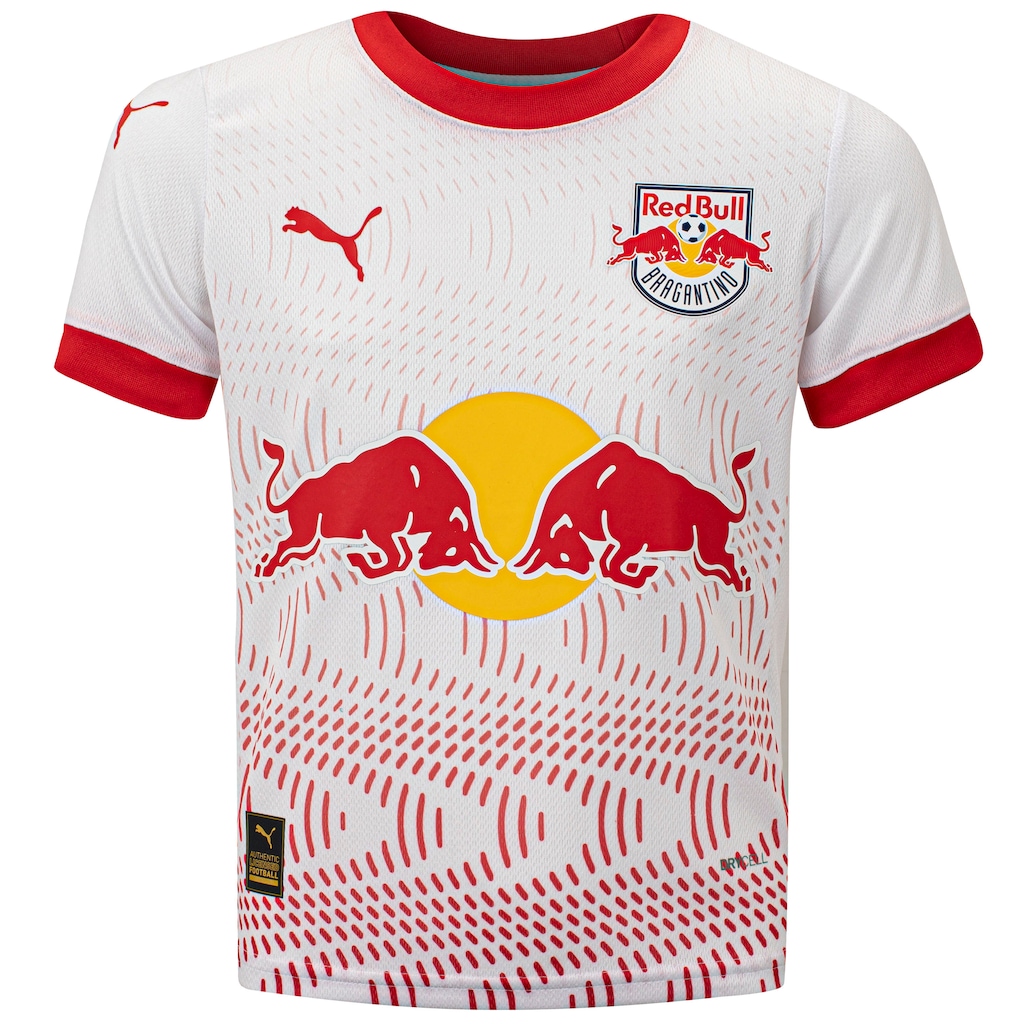 Camisa do Red Bull Bragantino I 25 Puma Infantil