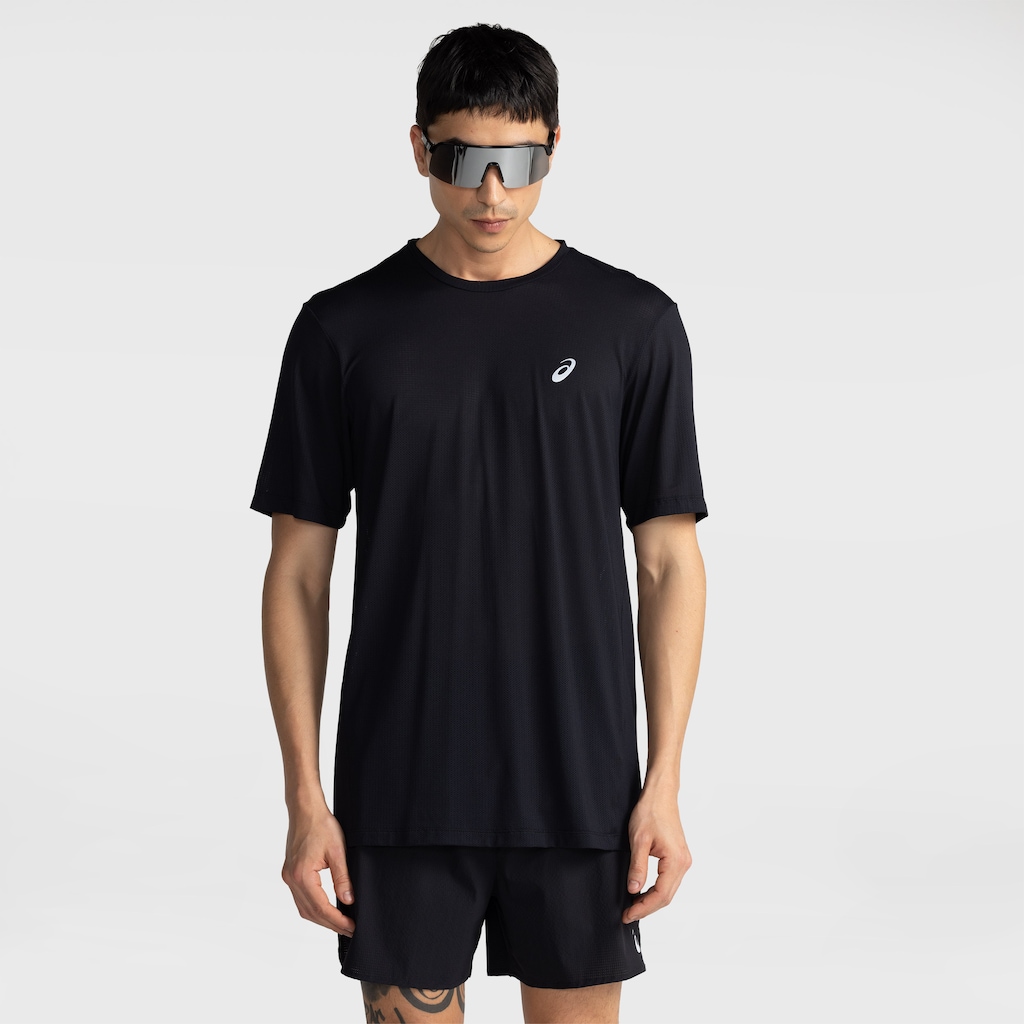 Camiseta ASICS Mesh Respirável Masculina - Foto 1