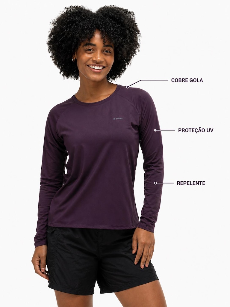 Imagem 2 do produto Camiseta Nord Manga Longa Repelente UV Feminina