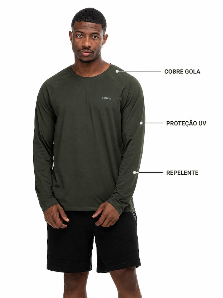 Imagem 2 do produto Camiseta Nord Repelente UV Manga Longa Masculina