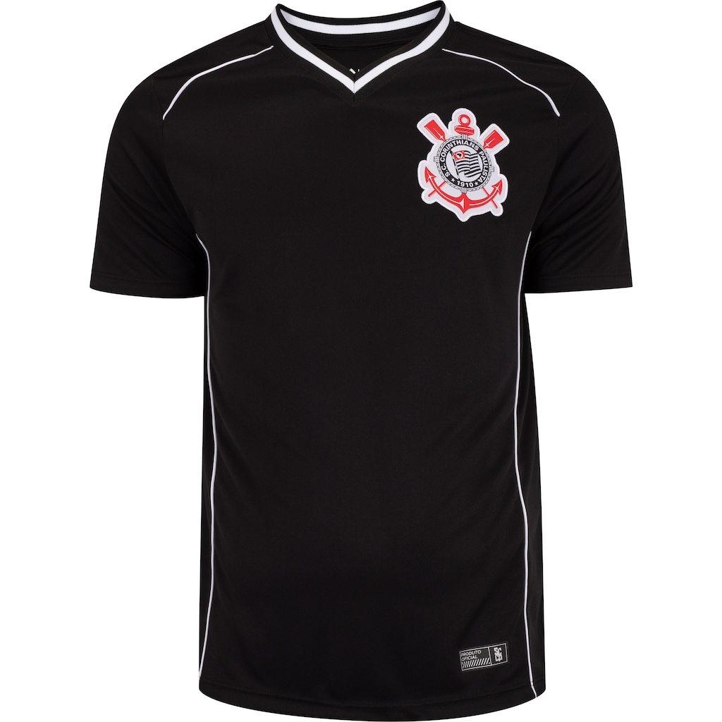 Camisa do Corinthians Gola V Torcedor Coimbra Masculina