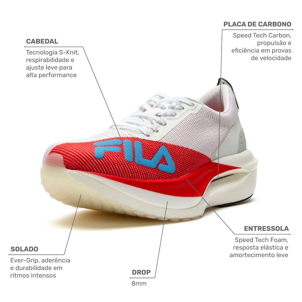 Imagem 2 do produto Tênis Feminino Fila Racer Carbon 3