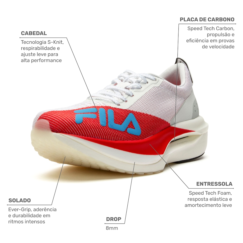 Imagem 2 do produto Tênis Masculino Fila Racer Carbon 3