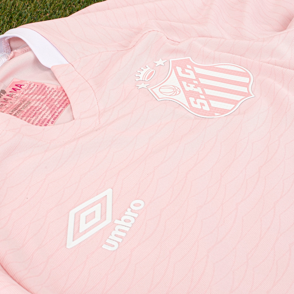 Imagem 2 do produto Camisa do Santos 25/26 Torcedor Outubro Rosa Umbro Masculina